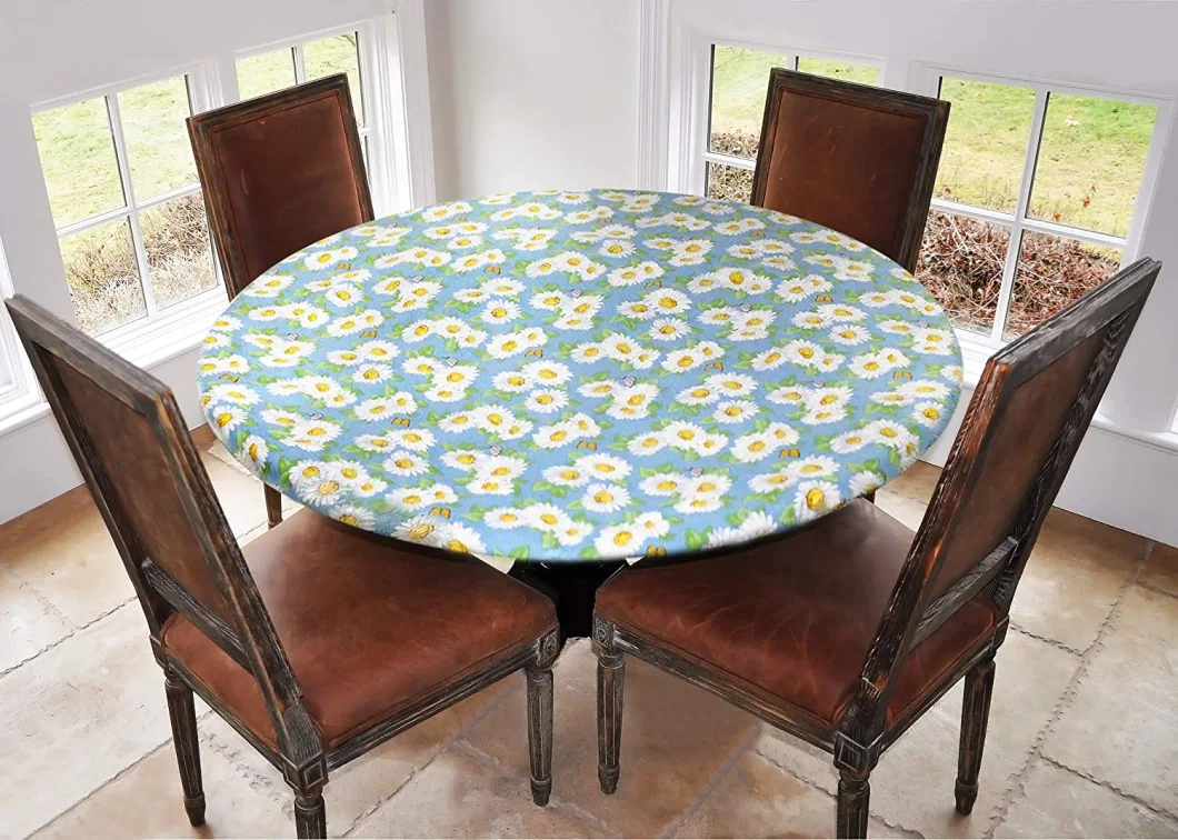 Customized Plastic Tablecloth for Dining Home Hotel Restaurant Easy Clean Plastic Table Protective Cover