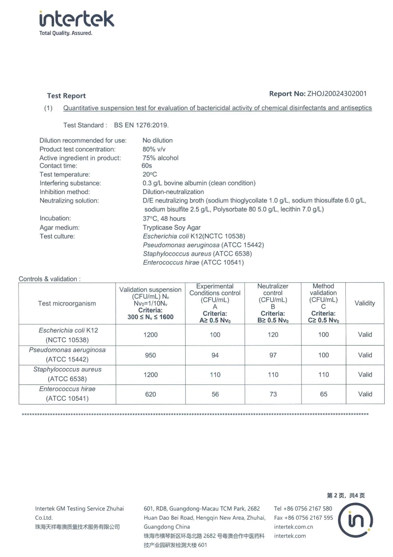 Customized Natural Grain Alcohol Disinfectant Hand Sanitizer Spray Recipe