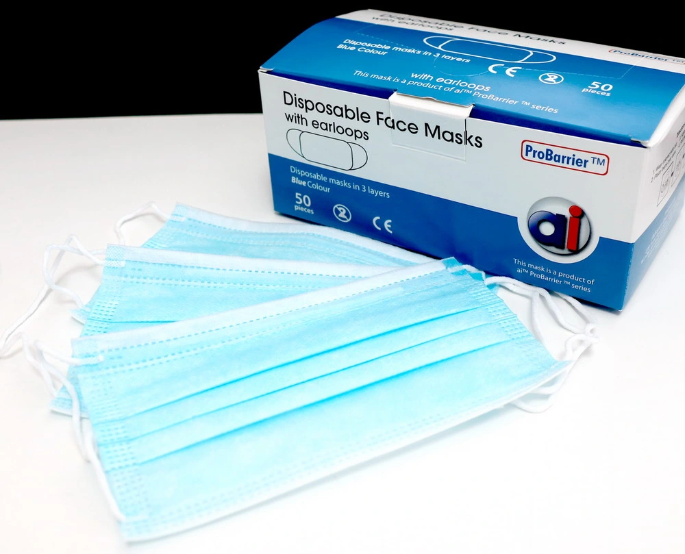 Disposable 3 Ply Civil Non Woven Face Masks Ready to Ship