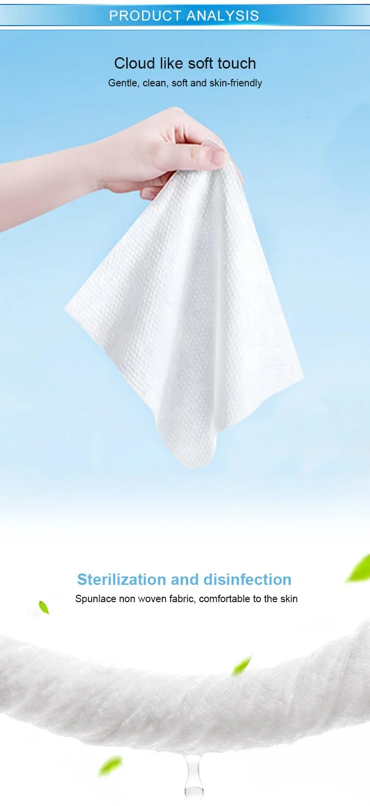 Wholesale Nonwoven Flushable Personal Care Wet Wipes Sanitizing Wet Wipe Hand Mouth Gym Lady Wet Wipes Alcohol Free FDA CE Approval Wet Wipes Facial Wet Wipes