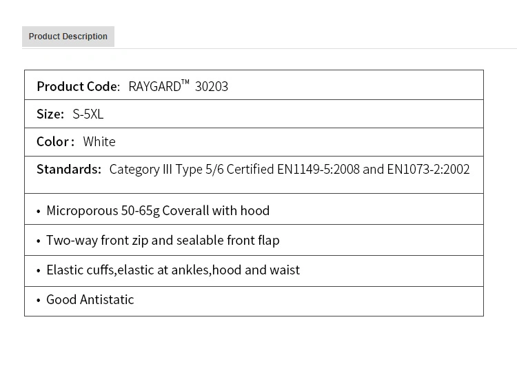 White Cheap Type 5/6 Disposable Microporous Protective Coverall /Suit /Garment/Cloth with En14126 Standard with Ce FDA in Stock XL&XXL