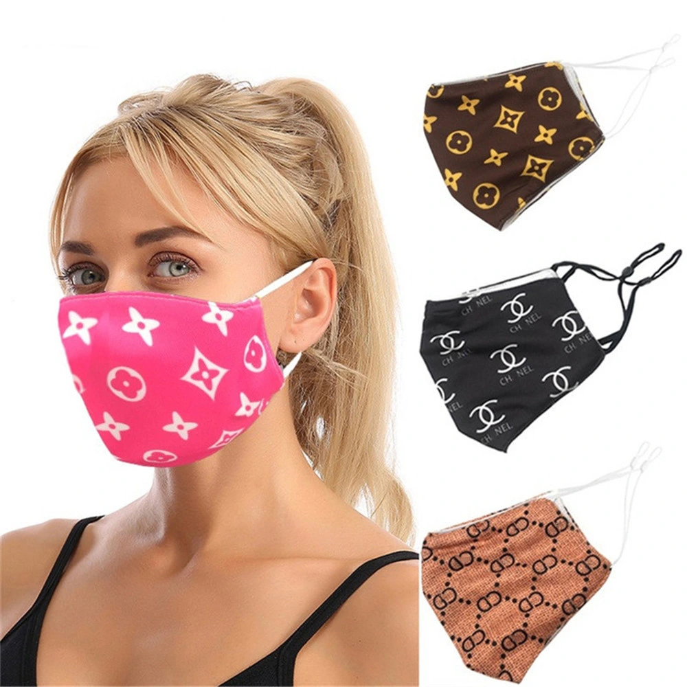 Louis Superme Guccu Designer Face Mask Fashion Fabric Cloth Reusable Wahable Designer Mask LV Gg Vendor Inspired Famous Brand 3 Ply Designee Custom Luxury