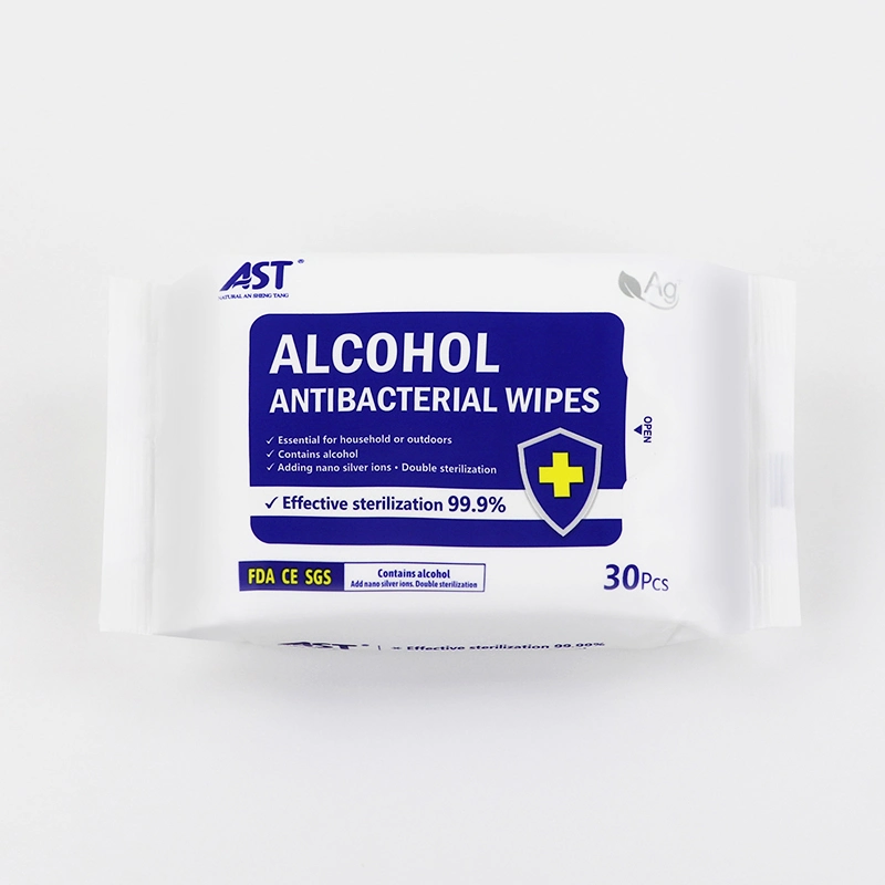 Wholesale Alcohol Antibacterial Wet Wipes Effective Sterilization 99.9% Disinfecting Wet Wipes Antiseptic Wipes