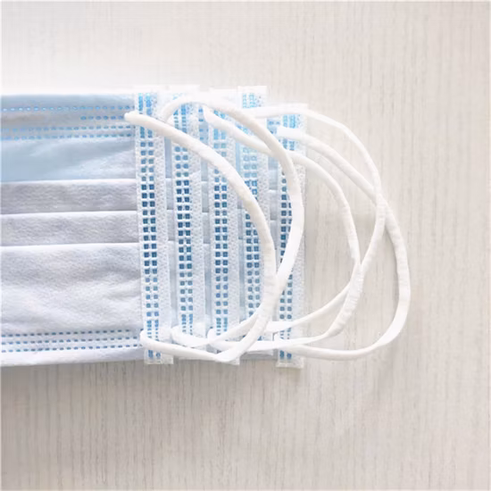 Fabricant plat 3ply masque facial jetable en gros pour les civils